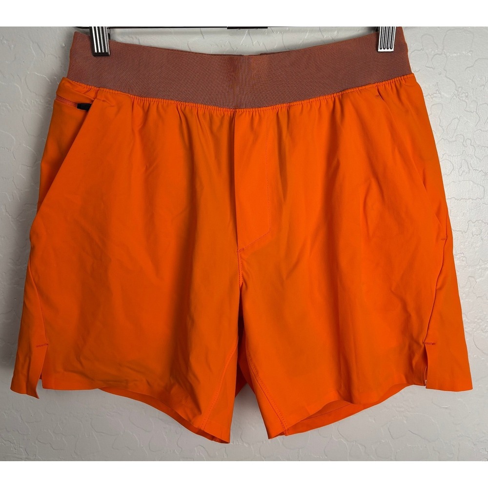 Ten Thousand Set Short Mens XS 5" Orange Lined Athletic Training TTSH005V2 2885